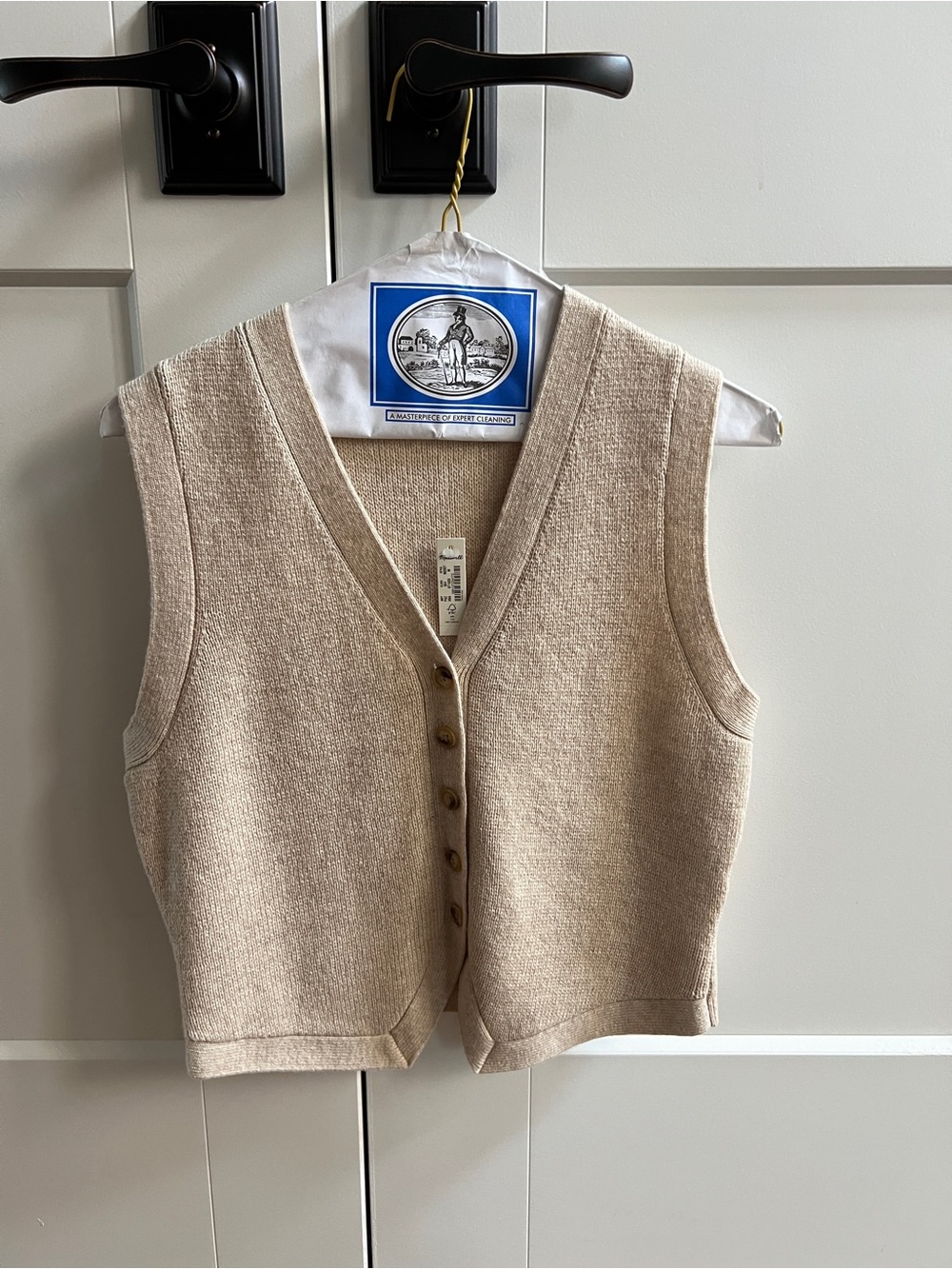 Madewell v-neck button front sweater vest